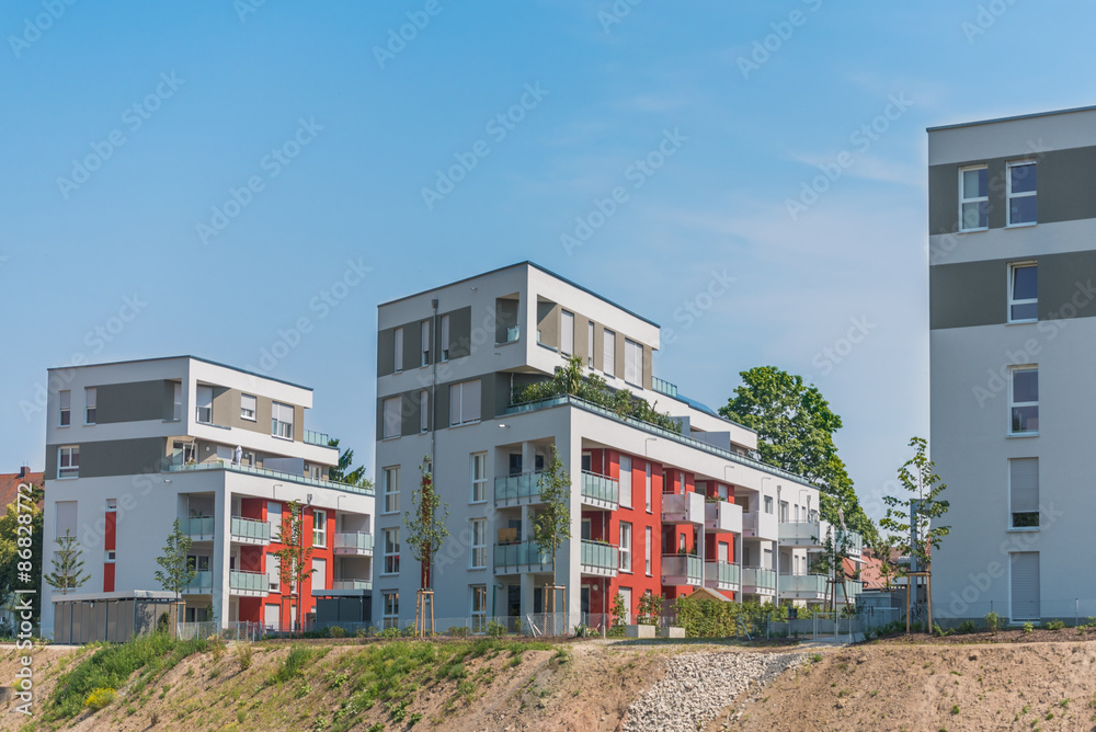 Fototapeta premium Moderne Wohnhäuser