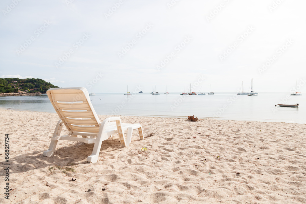 bench on the beach