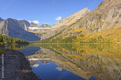 Fall Reflections on an Alpine Lake