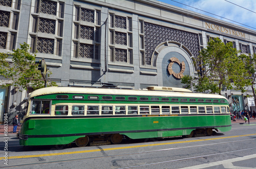 Photography PCC - Presidents Conference Committee streetcar tram in San Fran