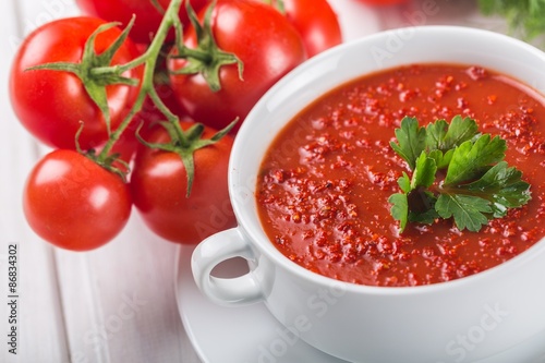 Soup, Tomato Soup, Gazpacho.