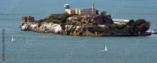 Alcatraz Island in San Francisco Bay - CA