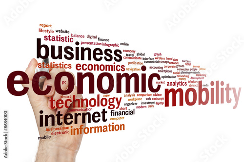 Economic mobility word cloud