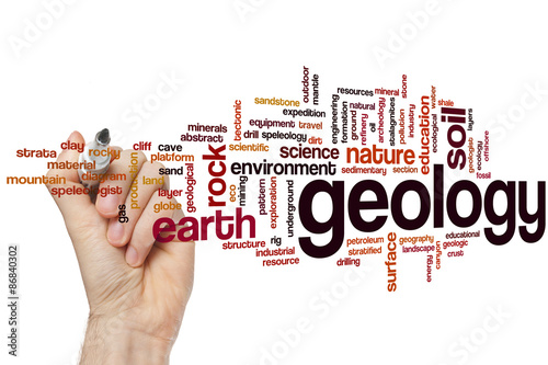 Fotografia Geology word cloud