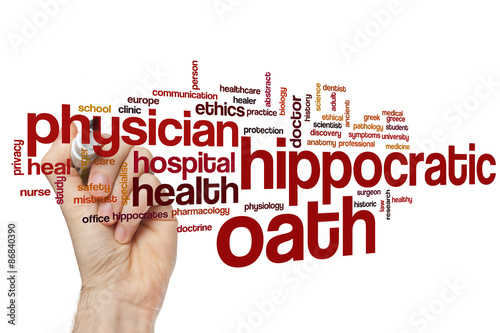 Hippocratic oath word cloud photo