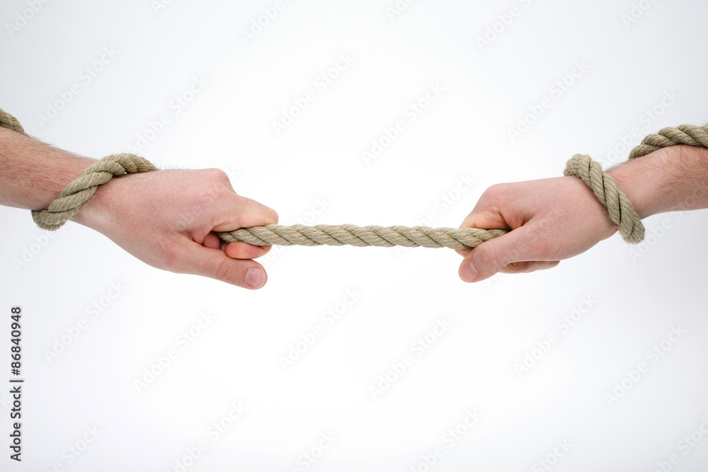 Hand Holding Rope Photos and Images