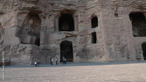 visiting the yungang grottoes at datong china