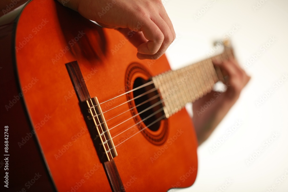 Fototapeta premium Guitar, sound, music.
