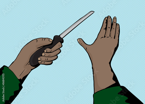 Point of View Chopping with Knife