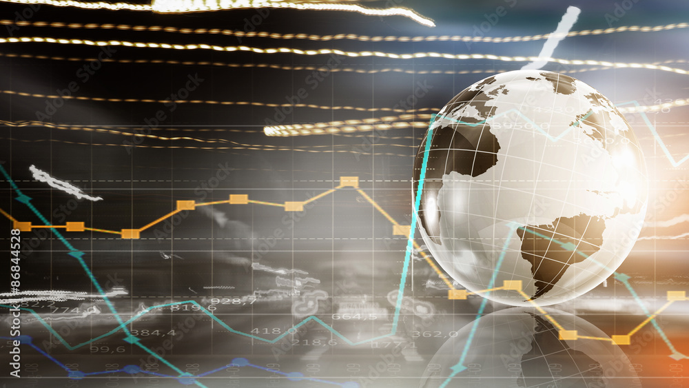 Fototapeta premium Global business planning