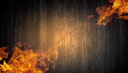 Abstract fiery threads