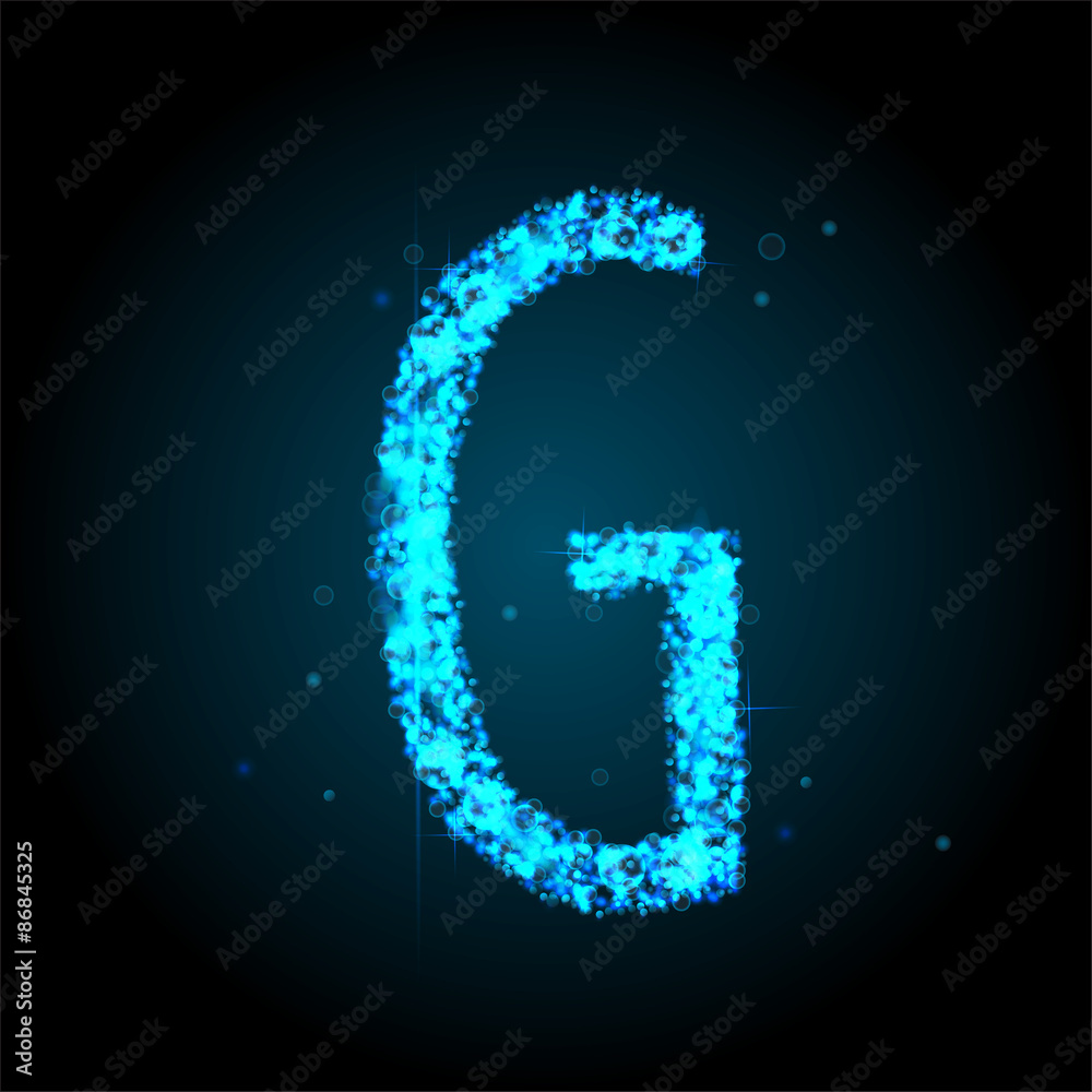 Alphabets of blue glittering stars of Illustration
Alphabets of blue glittering stars of Illustration