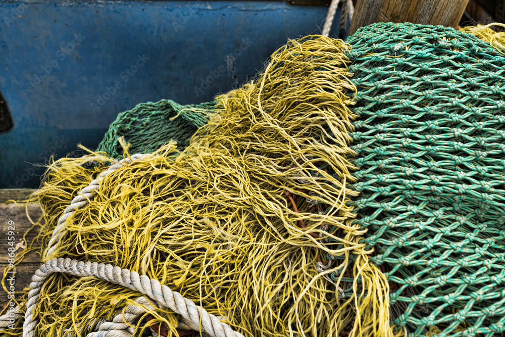 Commercial fishing boat equipment.