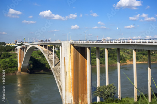 View of Friendship Bridge (Ponte da Amizade), Connecting Foz do