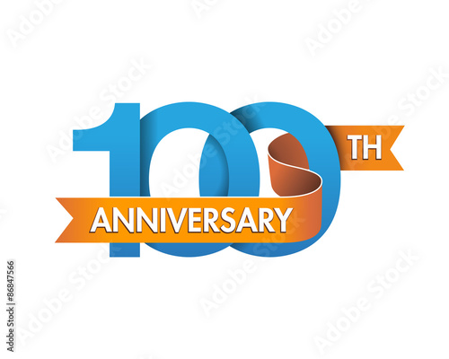anniversary logo modern 100