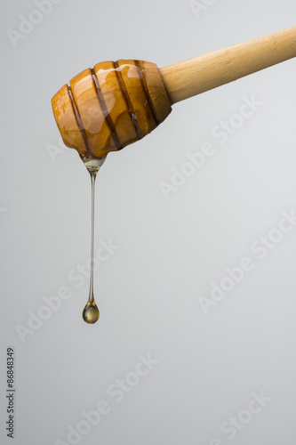 Honey Drip From Wooden Dripper