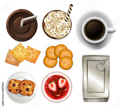 Snacks and drinks