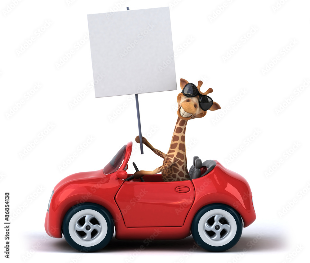 Obraz premium Fun giraffe