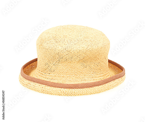 women hat on a white background