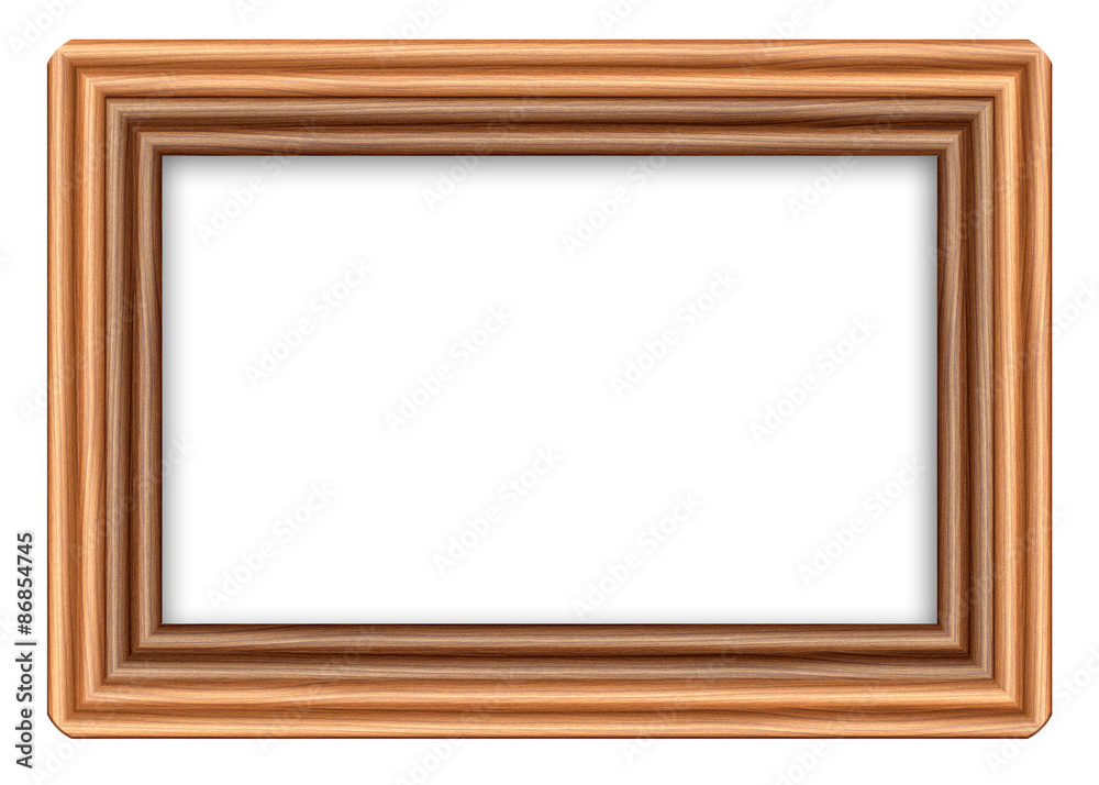 Wood frame isolated on white Wood frame isolated on white