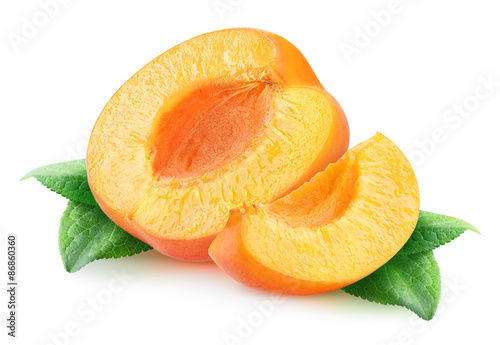 Cut apricots