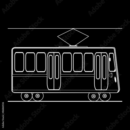 Tram city public municipal passenger transport