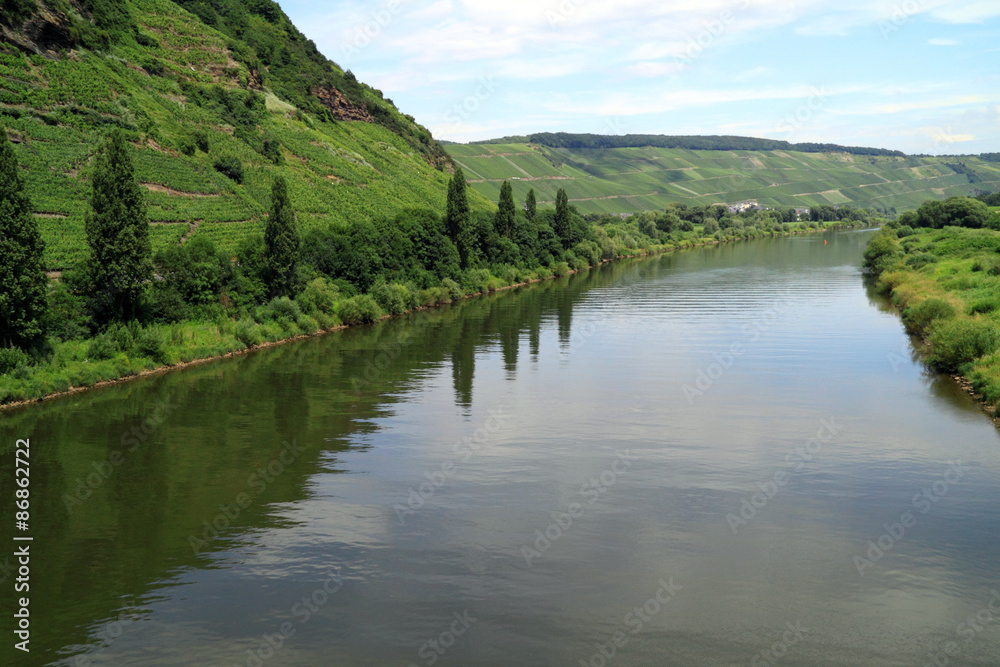 Beautiful scenery along the River Moselle Germany Beautiful scenery along the River Moselle Germany