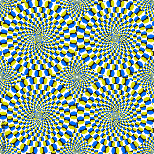 Opt Art Illustration for your design. Optical Illusion. Abstract background. Use for cards, invitation, wallpapers, pattern fills, web pages elements and etc.