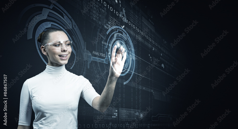 Girl and technologies of the future Girl and technologies of the future