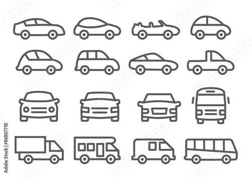 Car line icons