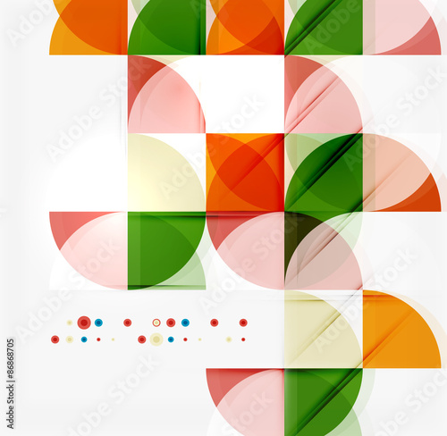 Semicircle triangle pattern