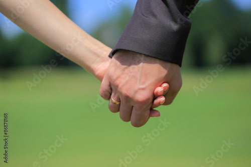 Couple hands 