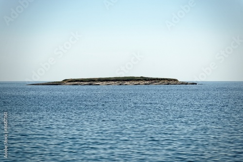 Scenic view of a small island