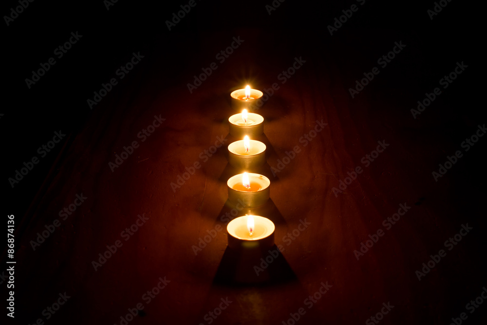 candele, meditazione, acqua