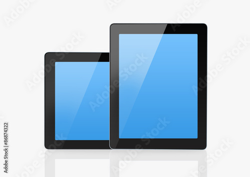 Smart tablet with blue screen