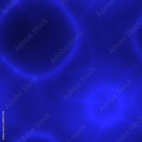 Seamless blue pattern with neon bubbles