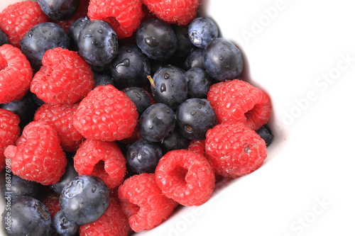 blueberries ad raspberries