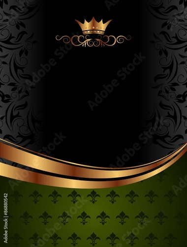 cute background with crown