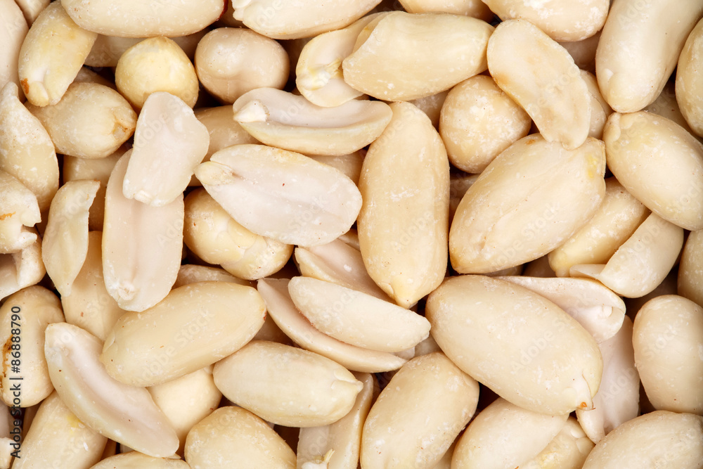 Peanuts. Close up of fried, peeled and salted peanuts. Peanuts. Close up of fried, peeled and salted peanuts.