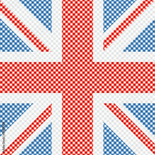 Chequered sqare Great Britain flag