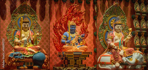 Collage of The Lord Buddha from Tooth Relic Temple © boule1301