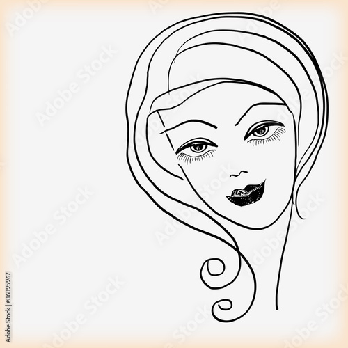 Girl's head.