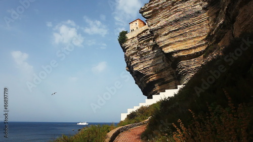 The old town at the Citadel in Bonifacio, Corsica