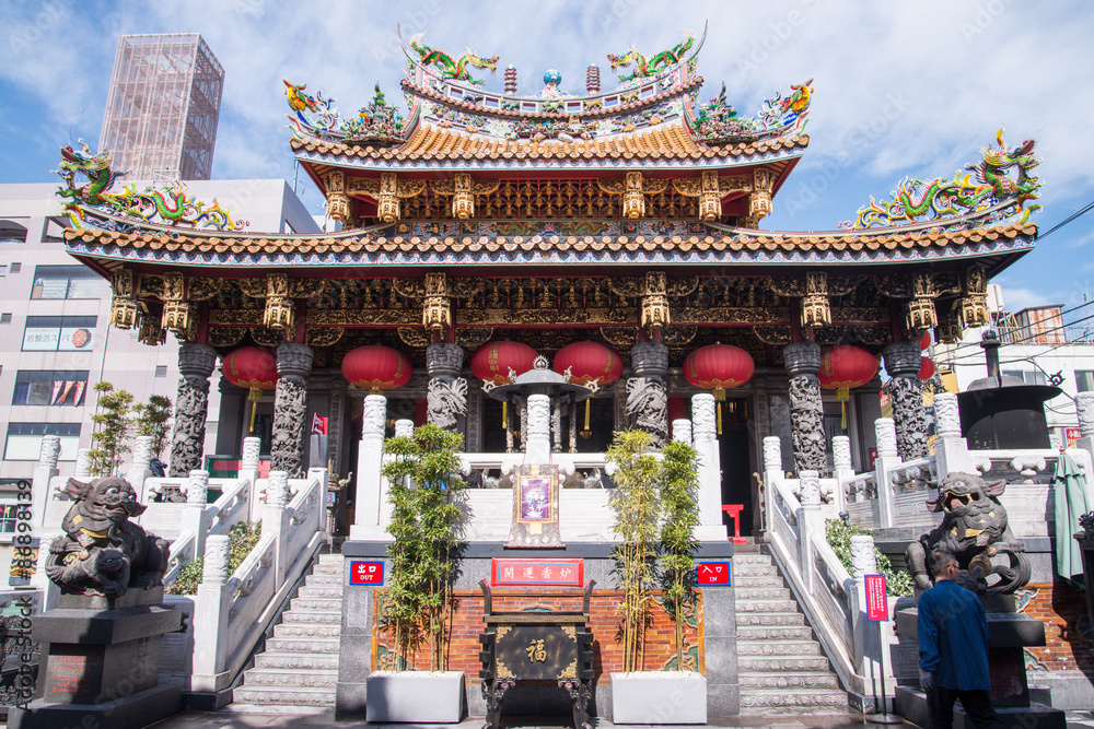Temple at china town Yokohama Japan