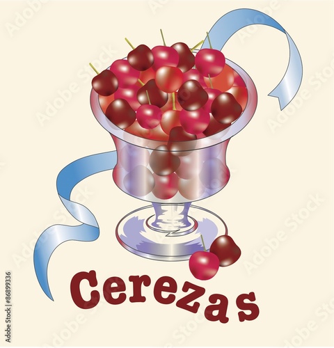 Cerezas en copa
