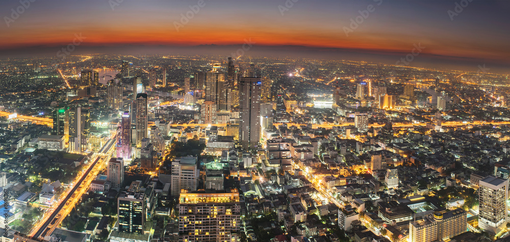 Naklejka premium Bangkok skyscape
