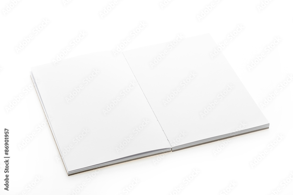 Blank note book paper isolated Blank note book paper isolated