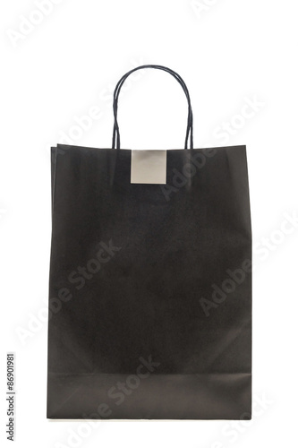 Black shopping bags