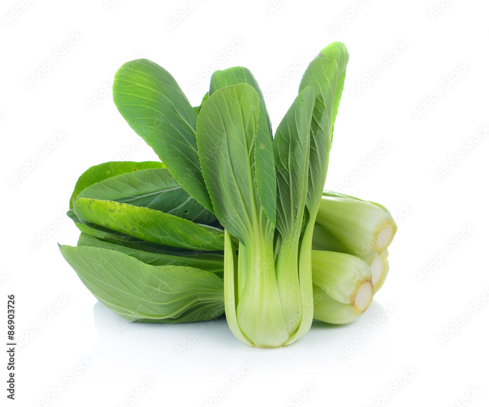 Bok choy vegetable on white background Bok choy vegetable on white background