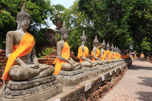 buddha statues at Wat Yai Chai Mongkhon